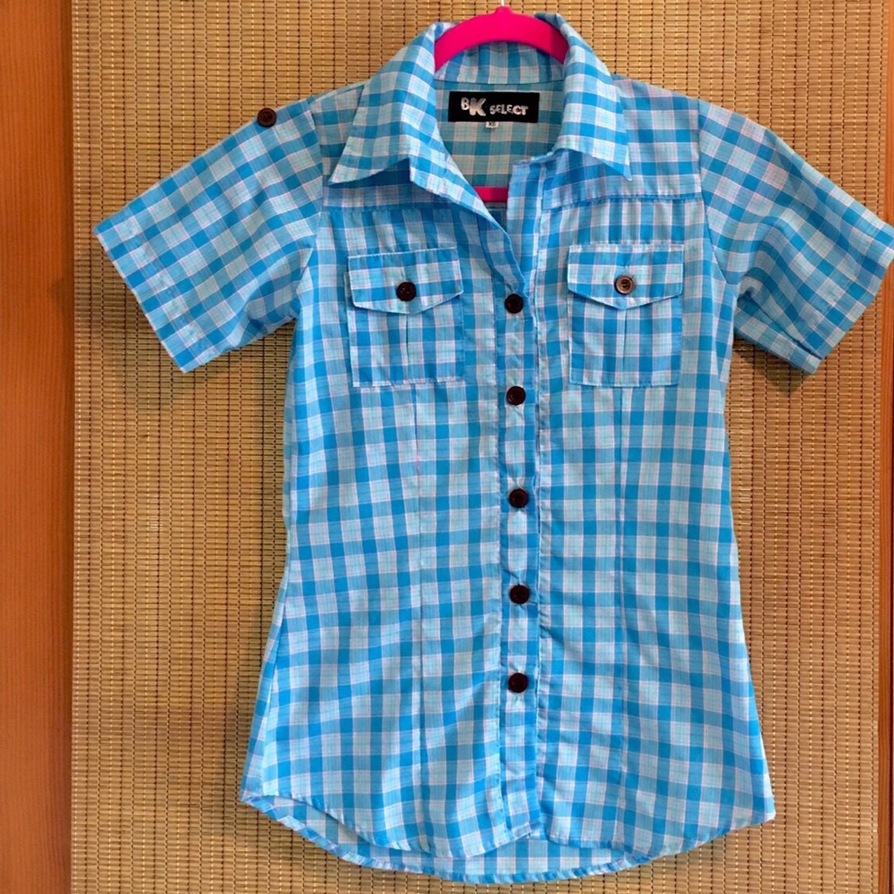 LF BK Select Short Button Sleeve Fitted Shirt
